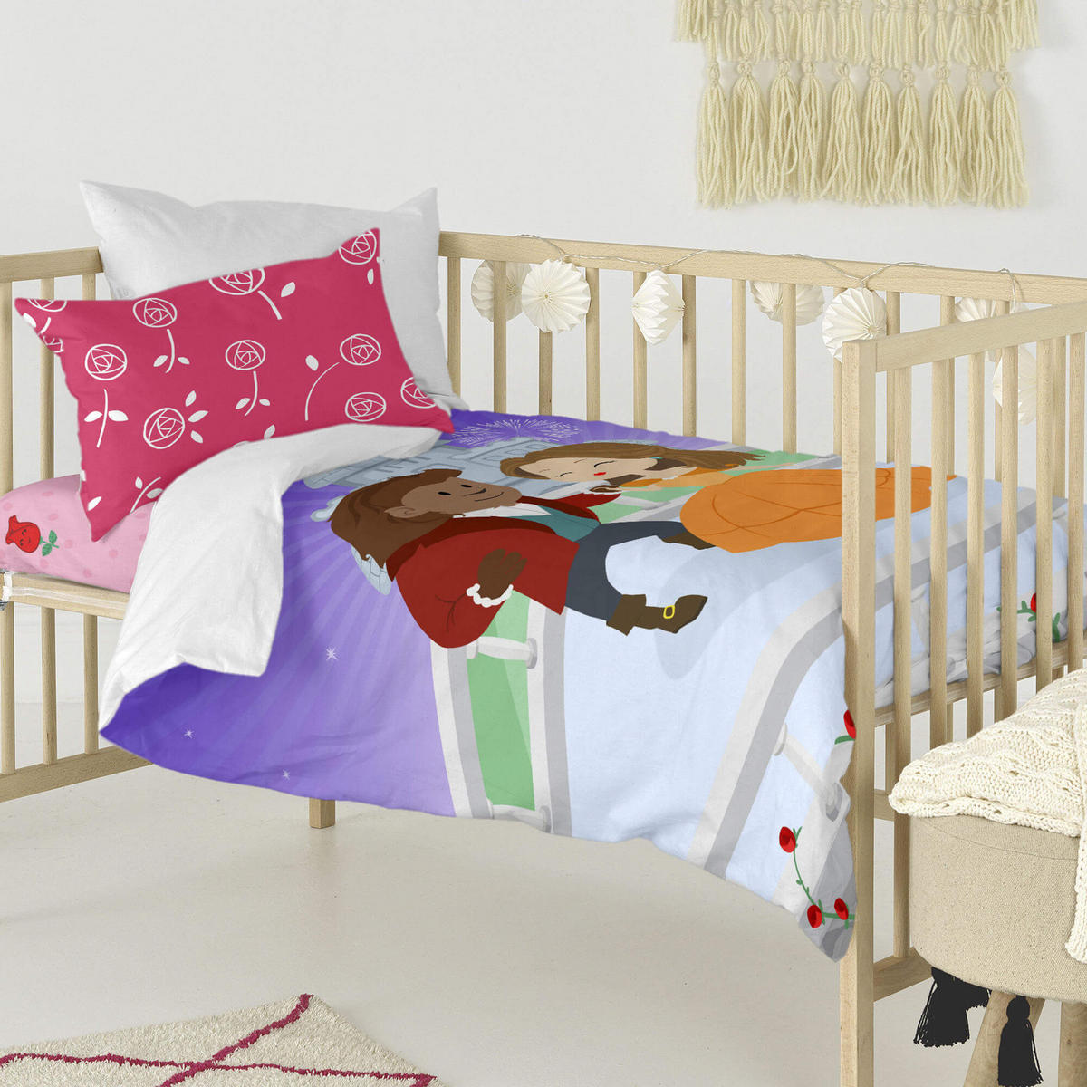 BETTBEZUG 2er-set teiliges magic rose 100x120 cm (kinderbett) mehrfarbig - Multicolor, Textil (100/120cm) - Happy Friday