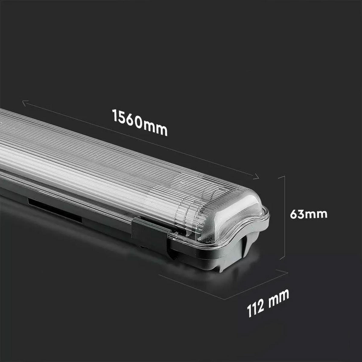 LED DECKENLEUCHTE Grau Metall Modern - Grau, Kunststoff (157.6/9.6/5.8cm)