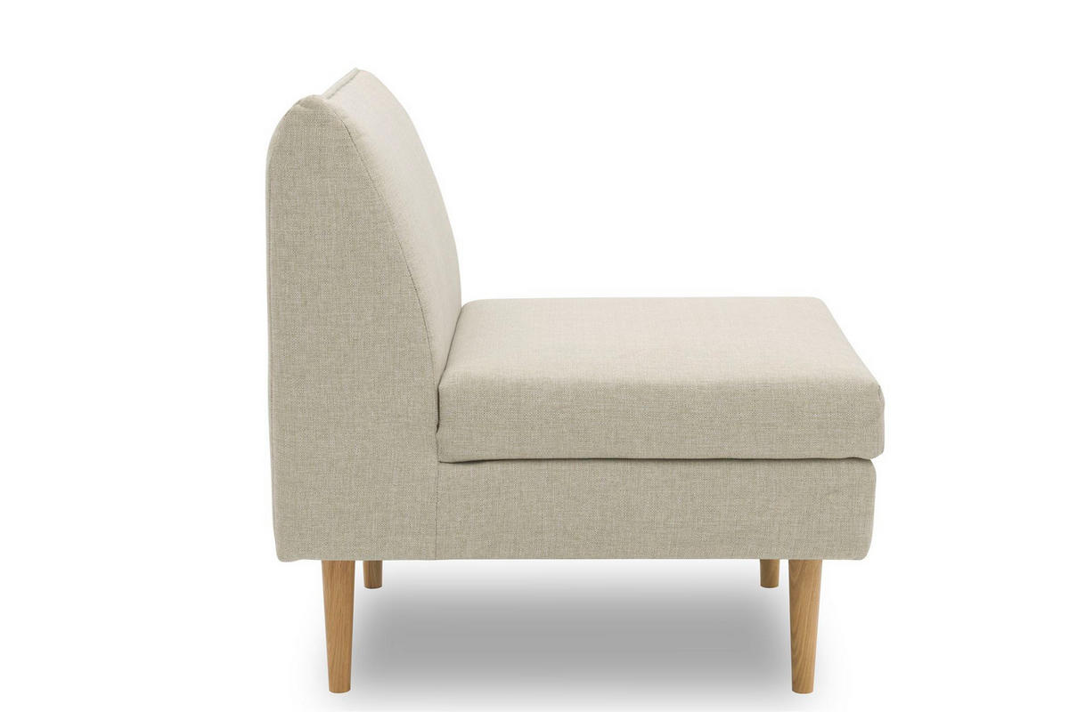 GARTENLOUNGE-SESSEL Braelyn 70x82x82 mit Outdoorbezug in sand - Sandfarben, Kunststoff (82/82/70cm) - 58aufmkessel