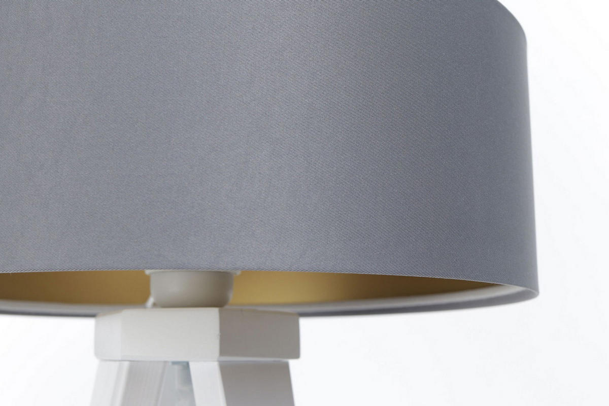 TISCHLAMPE Grau 30/45 cm - Weiß, Kunststoff (30/0.7/45cm) - ONZENO