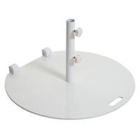 SONNENSCHIRMSTÄNDER ROLLBAR Weiß - Weiß, Metall (69/69cm) - MCW