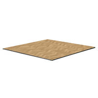TISCHPLATTE 70 x 70 cm, Fischgrätmuster - Beige, Holzwerkstoff (70/70/1.25cm) - Oviala