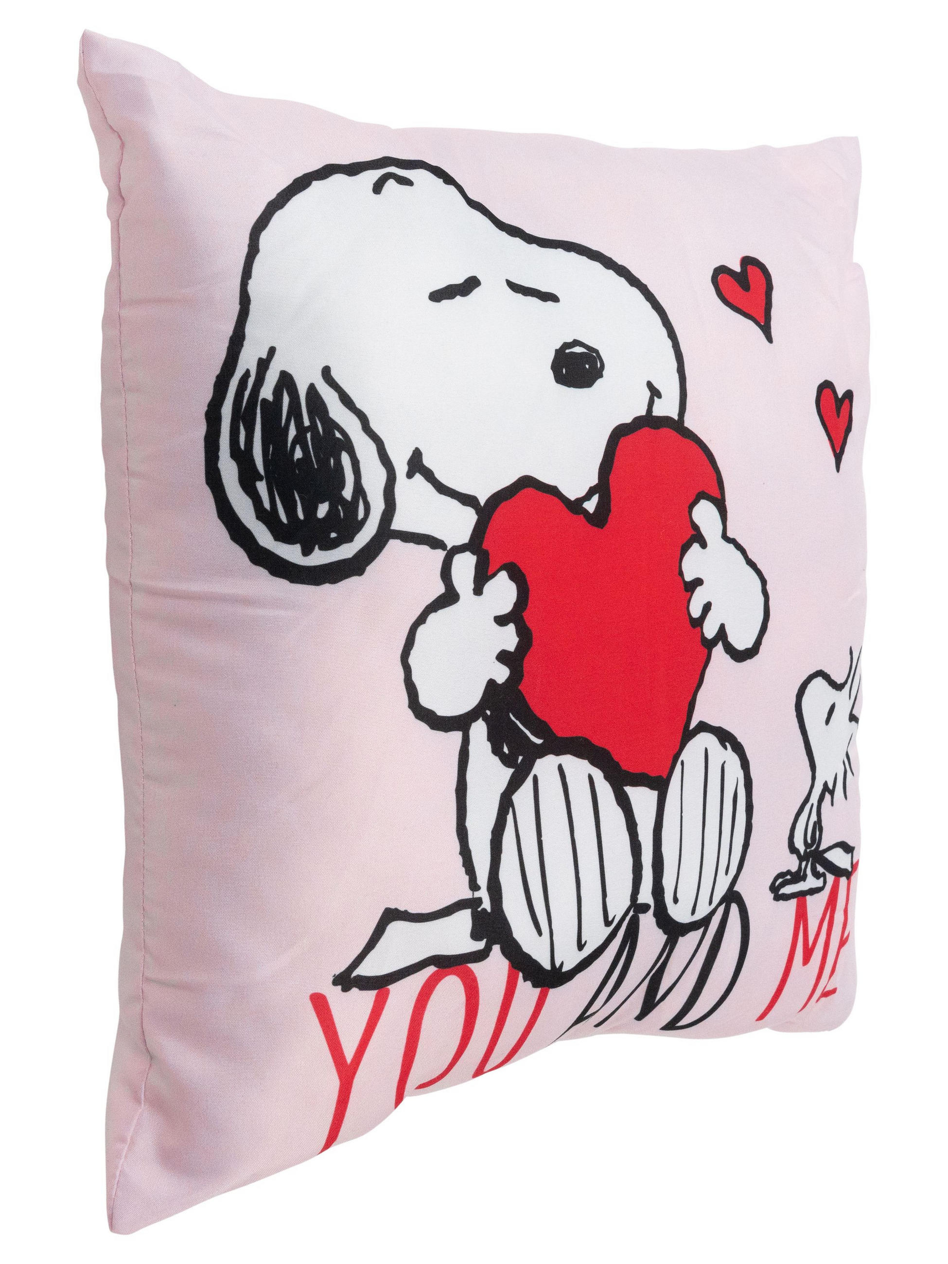 ZIERKISSEN The Peanuts Snoopy You and Me Rosa 40 x 40 cm - Rosa, Textil (40/40/10cm) - United Labels