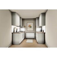 ZWEIZEILIGE Küche Sorento Weiß – 300 + 240 cm – KÜ-SORE-004 - Weiß, Holzwerkstoff (300/247/260cm) - ROYAL24_MARKT