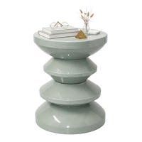 STRANSKA miza - zelena, kovina (35/35/46cm) - Relaxdays