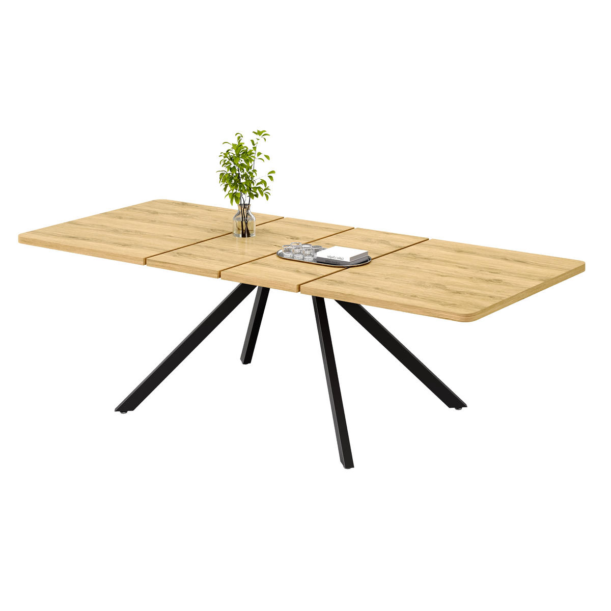 ESSTISCH 160–240/90/74,5 cm, Eichenfarben - Naturfarben, Holzwerkstoff (240/90/74.5cm)