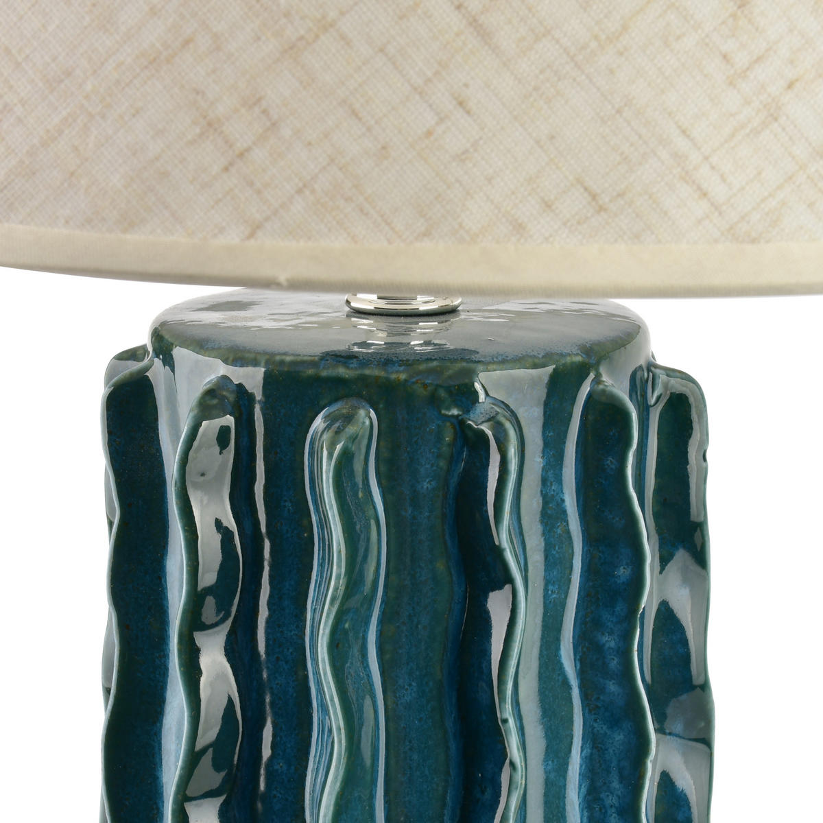 TISCHLAMPE Leti Dunkelblau 11.5/30/45 cm Keramik - Dunkelblau, Keramik (11/30/45cm) - Mondex