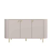 KOMMODE BOLLA 164,6/85,4/42,3cm mit Schubladen 3 Türen Beige - Beige, Holzwerkstoff (164.6/85.4/42.3cm) - MASSENO