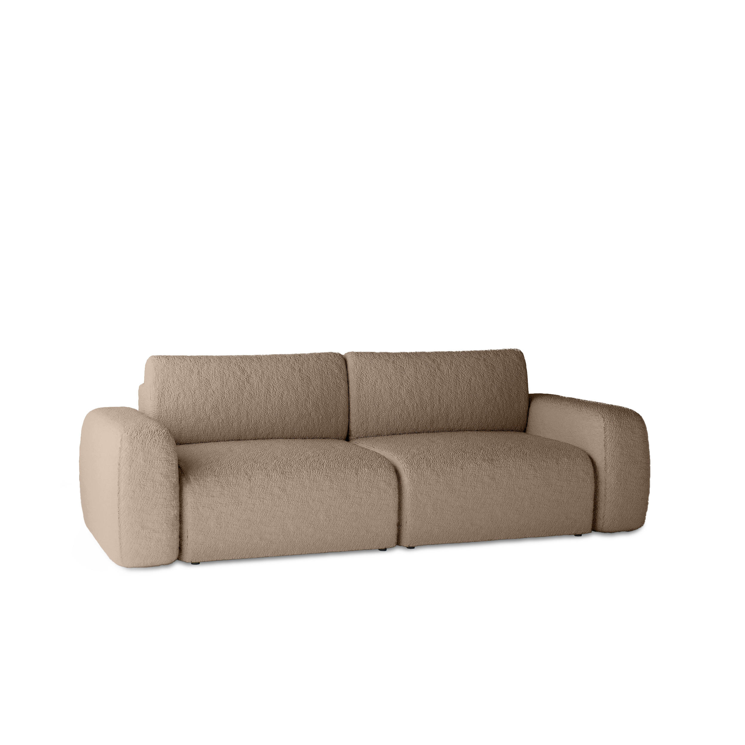 SCHLAFSOFA mit Bettkasten Varde Brown - Braun, Textil (255/85/105cm) - Fedve