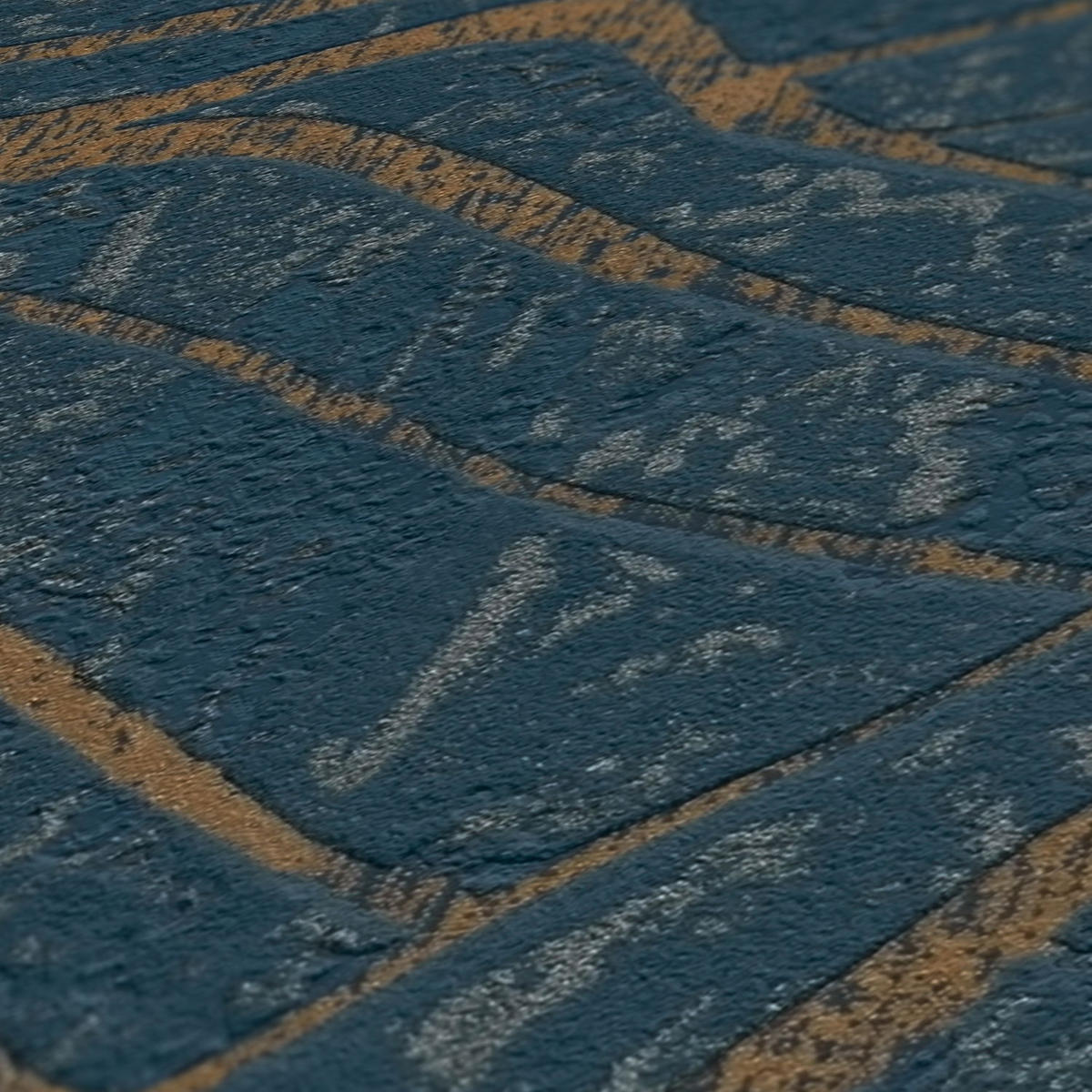VLIESTAPETE Blau 53/1005 cm - Blau, Textil (53/1cm) - KUNSTLOFT