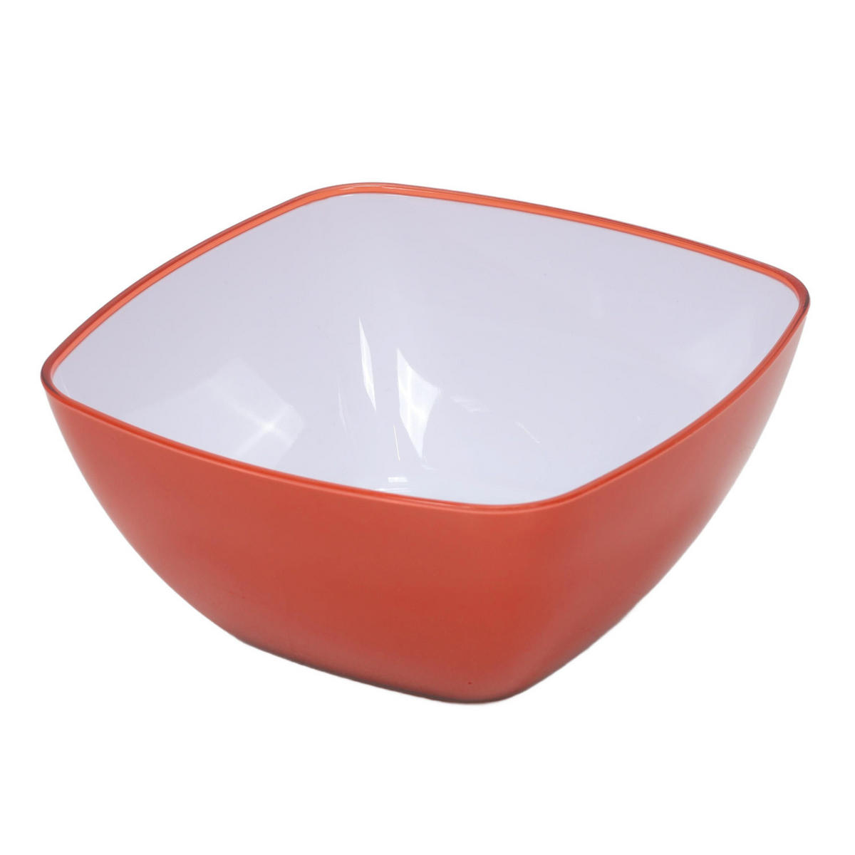 SALATSCHÜSSEL Nomad Orange 1,5 l 19/19/9 cm - Orange, Kunststoff (19/9/19cm) - 5five Simply Smart
