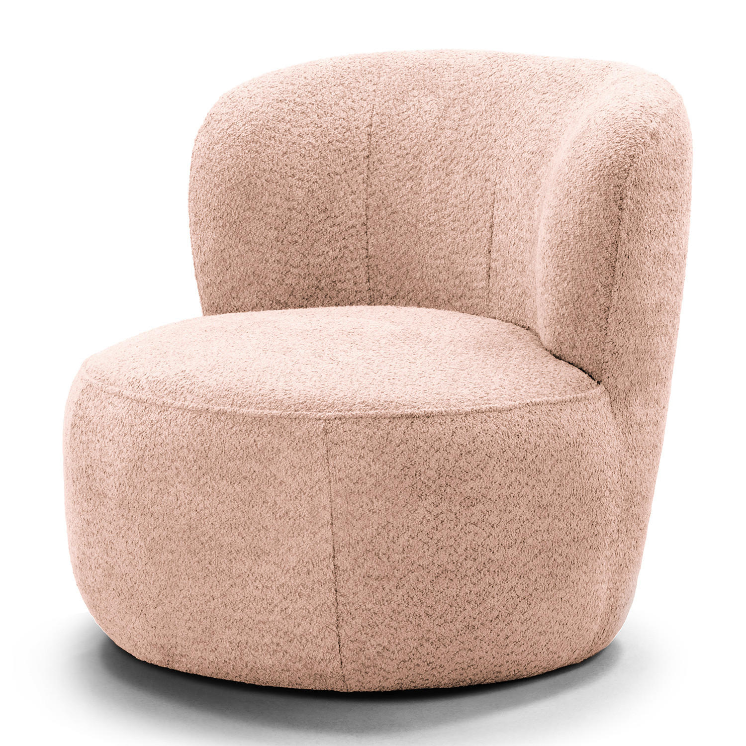 SESSEL - Mauve/Schwarz, Textil (78/75/84cm) - home24