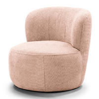 SESSEL - Mauve/Schwarz, Textil (78/75/84cm) - home24