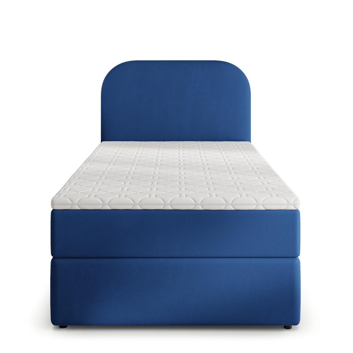 AMERICKÁ POSTEL CERIA 100x200 cm, s matrací a úložným prostorem, KRONOS 09, Blau - modrá, kompozitní dřevo/textil (100/200cm) - MASSENO