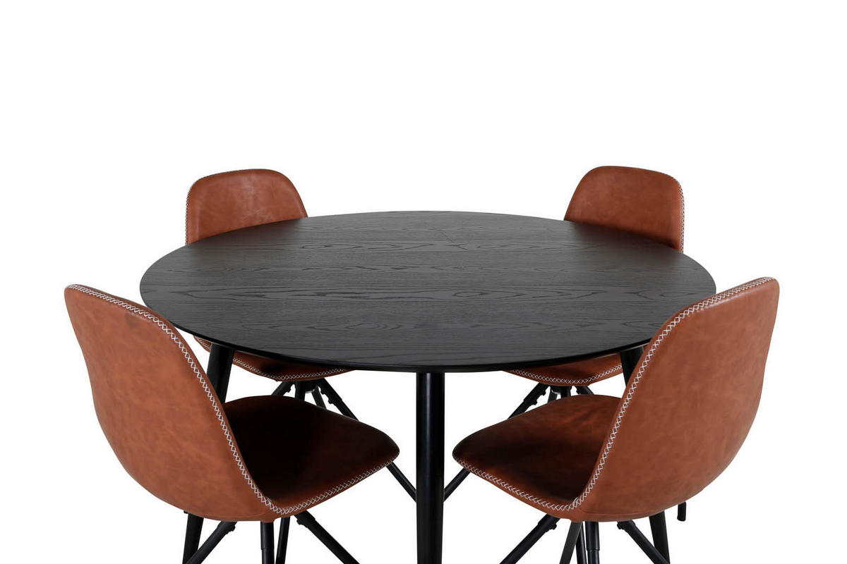 TISCHGRUPPE Braun - Braun, Holzwerkstoff (115/75/115cm) - ebuy24