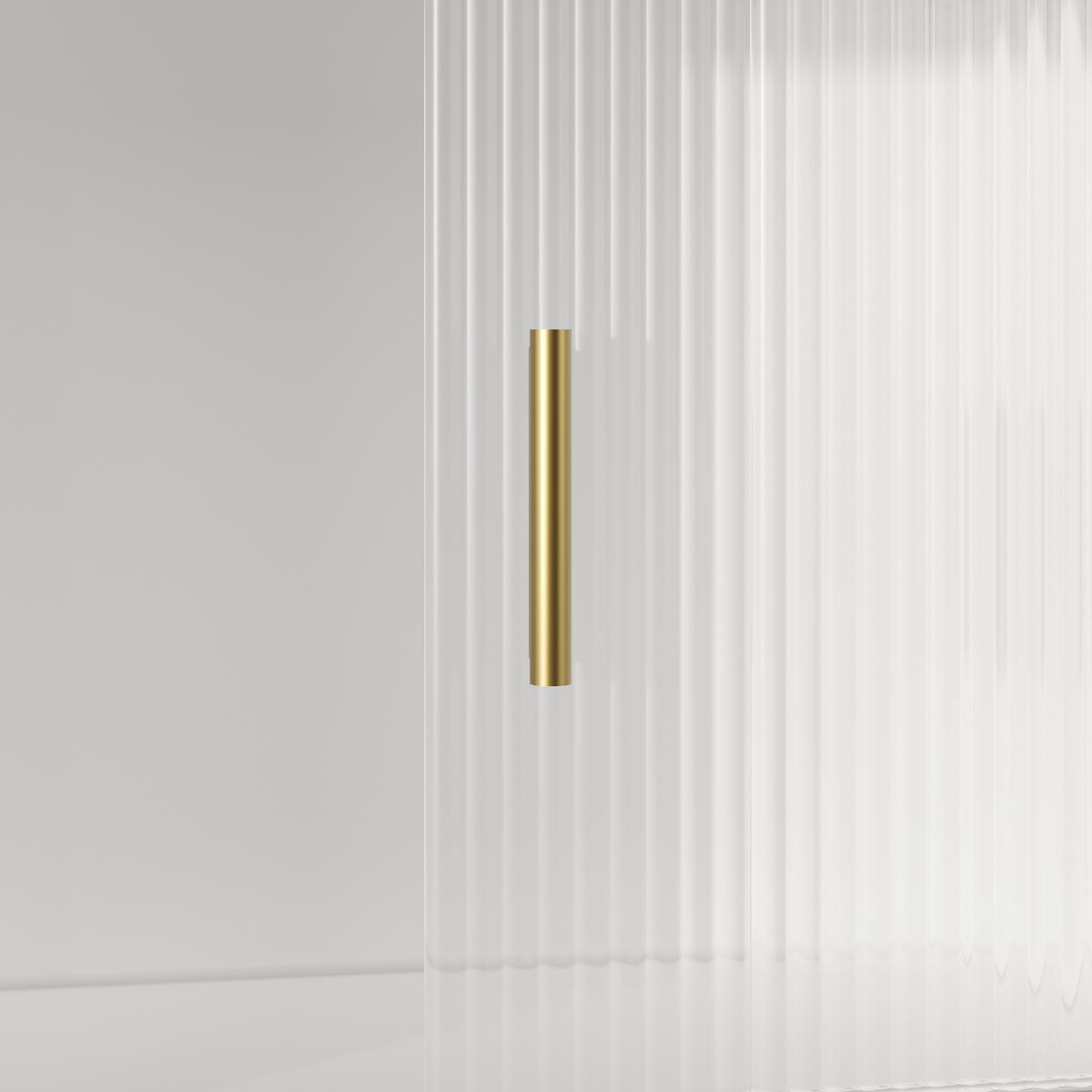GESCHIRRSCHRANK aus MDF/Spanplatte 120x35x167 cm in Weiß mit LED - Weiß, Holzwerkstoff (120/167/35cm) - Modfu