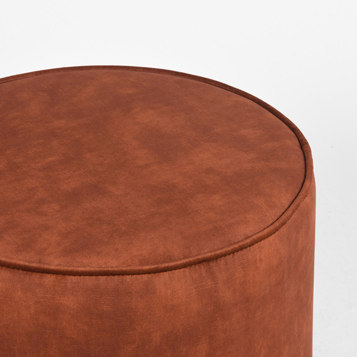 POUF Tibo Braun 55/55/40 cm - Braun, Textil (55/40/55cm) - LABEL51