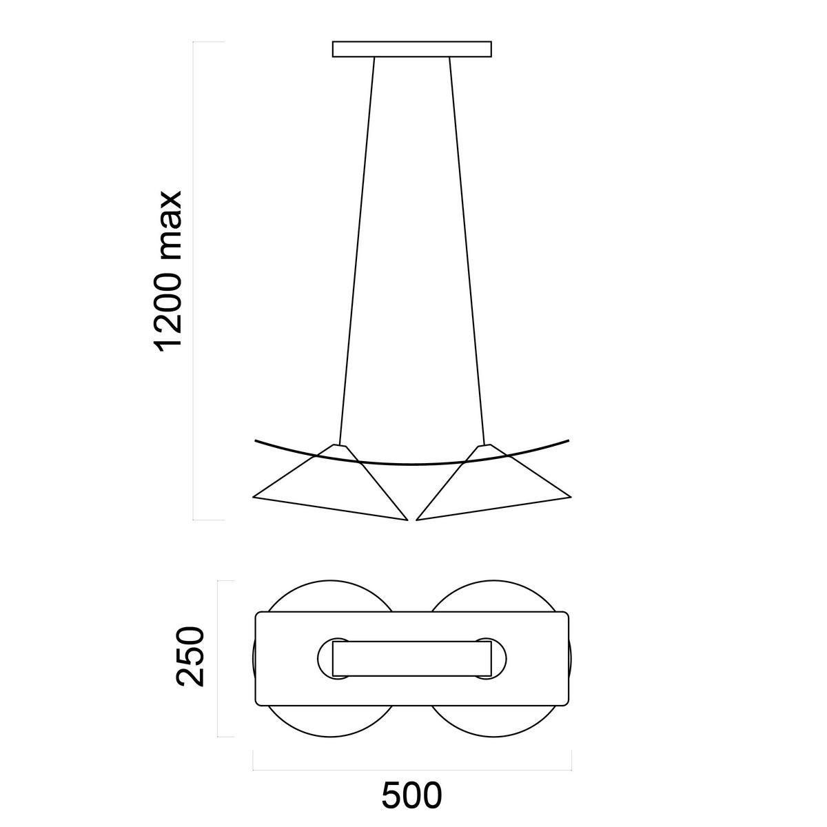 HÄNGELEUCHTE - Goldfarben, Metall (70/50/16cm) - Lumicom
