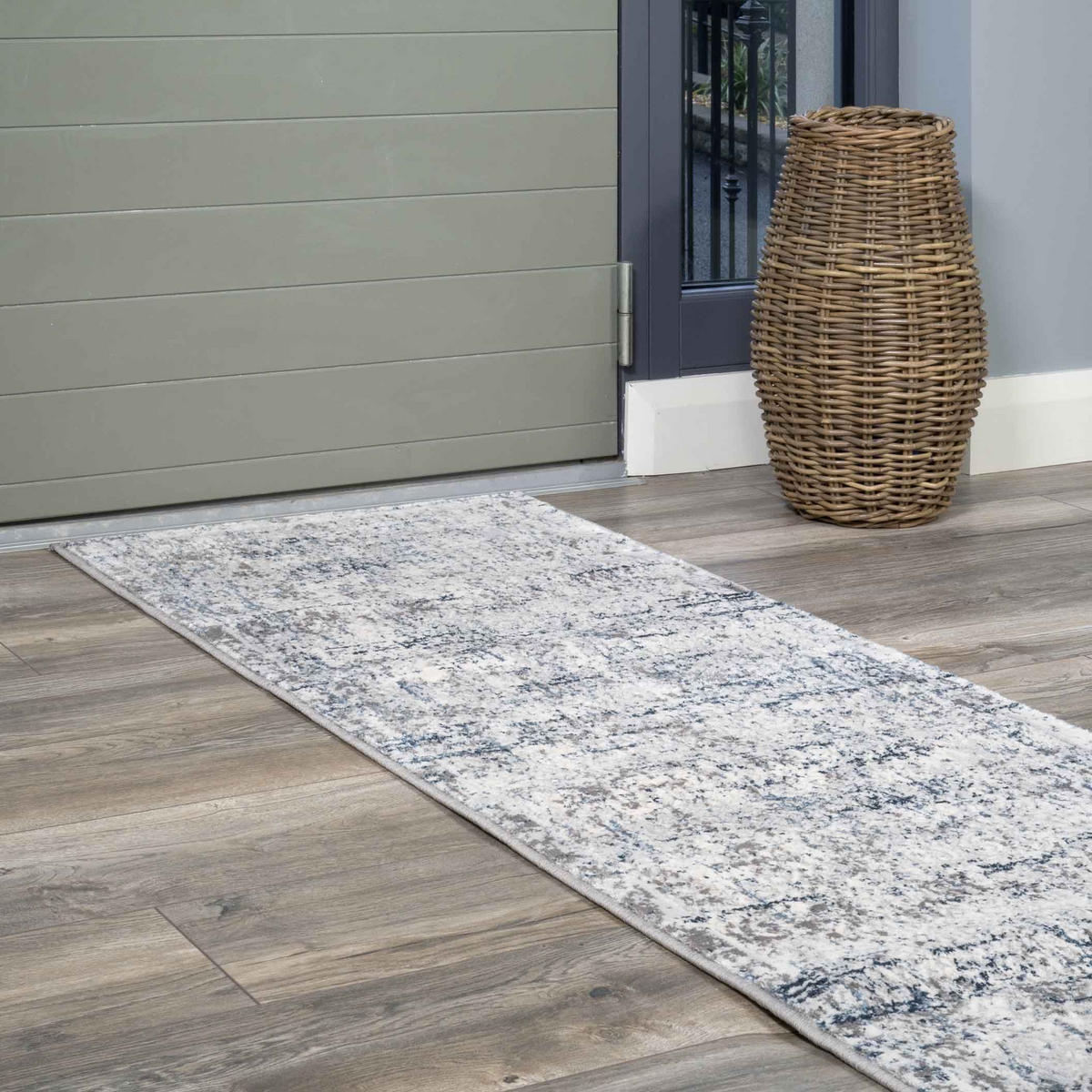 WEBTEPPICH Tweed Blau - Blau, Textil (70/240cm) - Kukoon Rugs