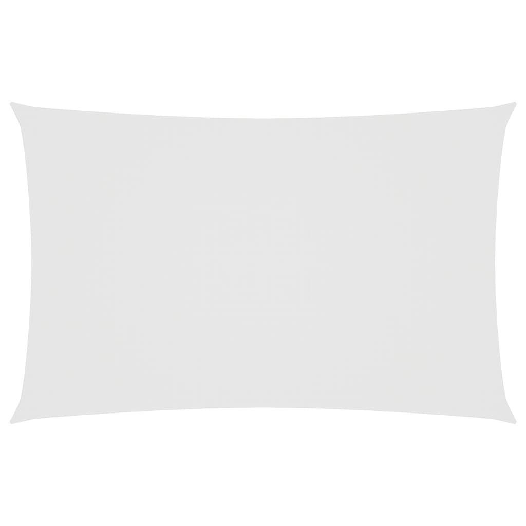 SONNENSEGEL Oxford-Gewebe Rechteckig 5x8 m Weiß - Weiß, Textil (800/500cm) - furnicato