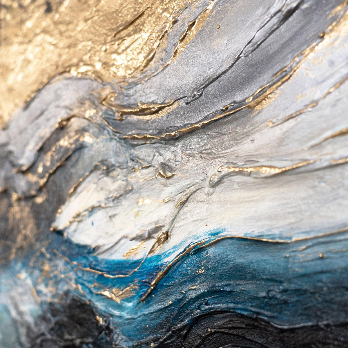 GEMÄLDE Weg der Elemente auf Keilrahmen 115x50 cm - Multicolor, Holz (115/50cm) - YS-art gallery