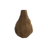 METALLVASE MARZOKU 25x27,5x33,5 cm, Metall, Braun - Braun, Metall (33.5cm) - Light & Living