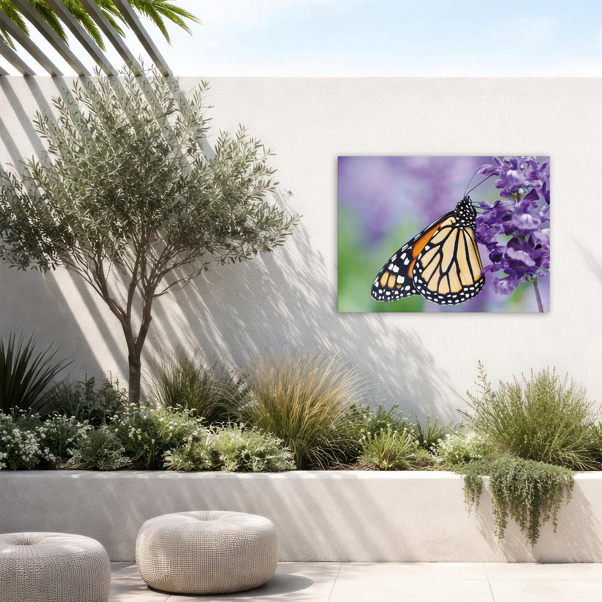 LEINWANDBILD Schmetterling 50x70cm - Multicolor, Kunststoff (70/1cm) - Art for the Home