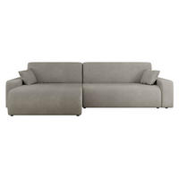 ECKSOFA Piano - Hellgrau/Schwarz, Holz/Kunststoff (274/145cm) - MIRJAN24