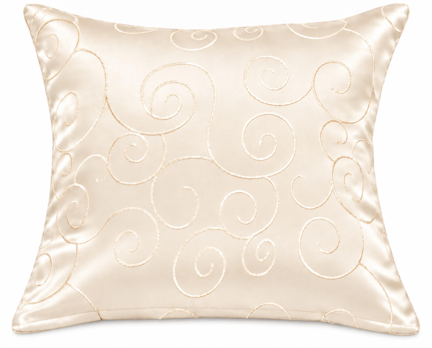 KISSENBEZUG 60/60 cm Champagner Damast Circle - Champagner, Textil (60/60cm) - TiborTex