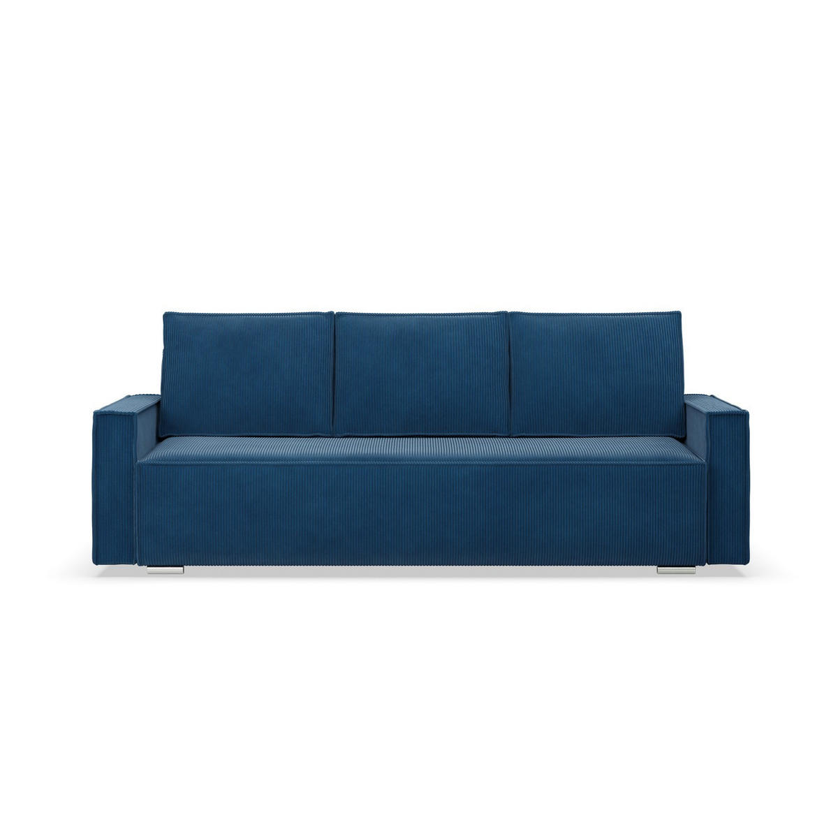 SOFA 3-SITZER MIT SCHLAFFUNKTION NOTO Dunkelblau - Dunkelblau, Textil (95/92/220cm) - Mebligo