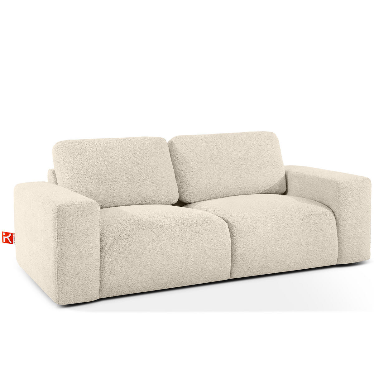2-SITZER SOFA ZUCCO, Hellbeige - Hellbraun, Holz/Holzwerkstoff (212/85/100cm) - KONSIMO®