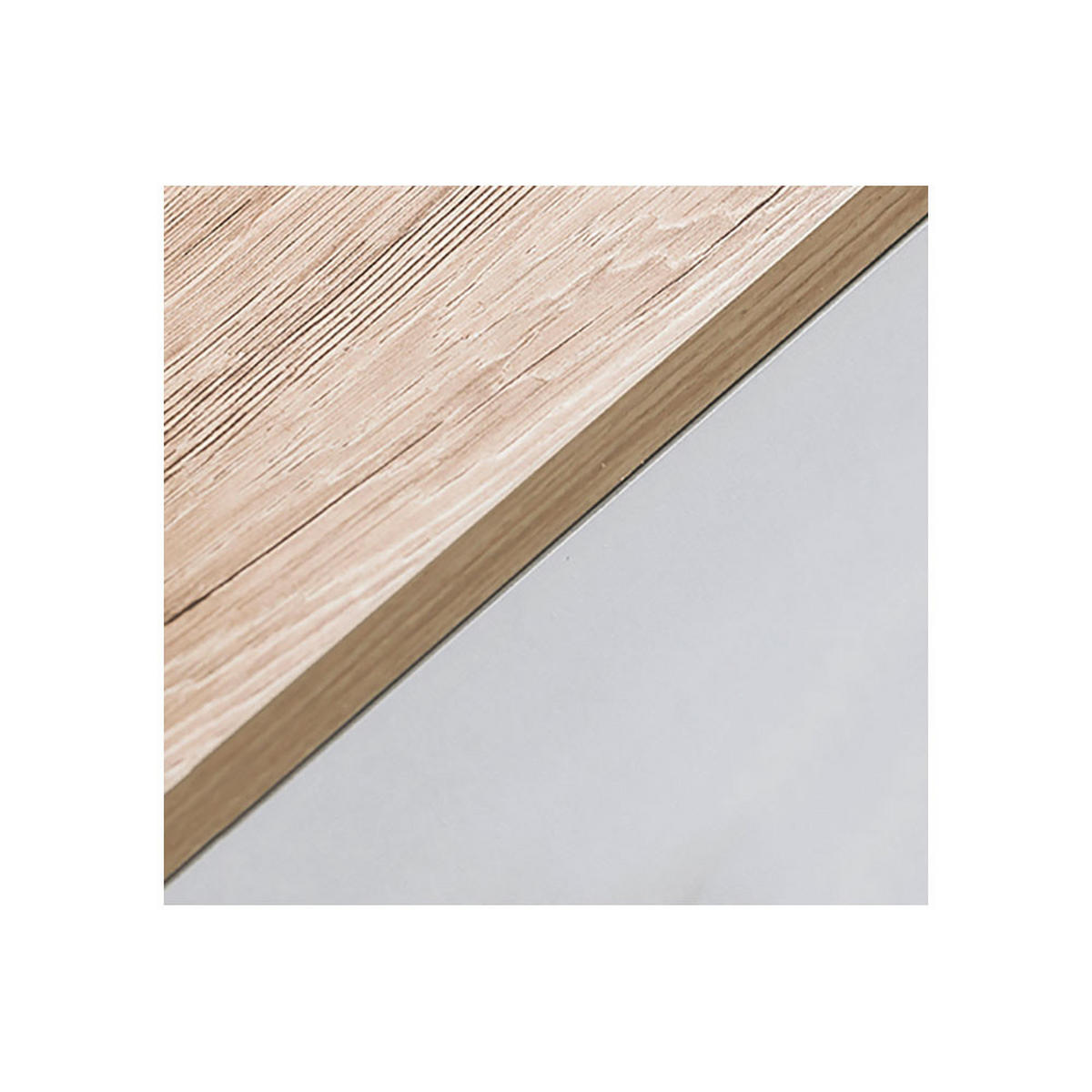 LOWBOARD Apetito Eiche hell / weiß 120 / 40 / 42cm - Eichefarben/Weiß, Holz/Holzwerkstoff (120/42/40cm) - Feldmann-Wohnen