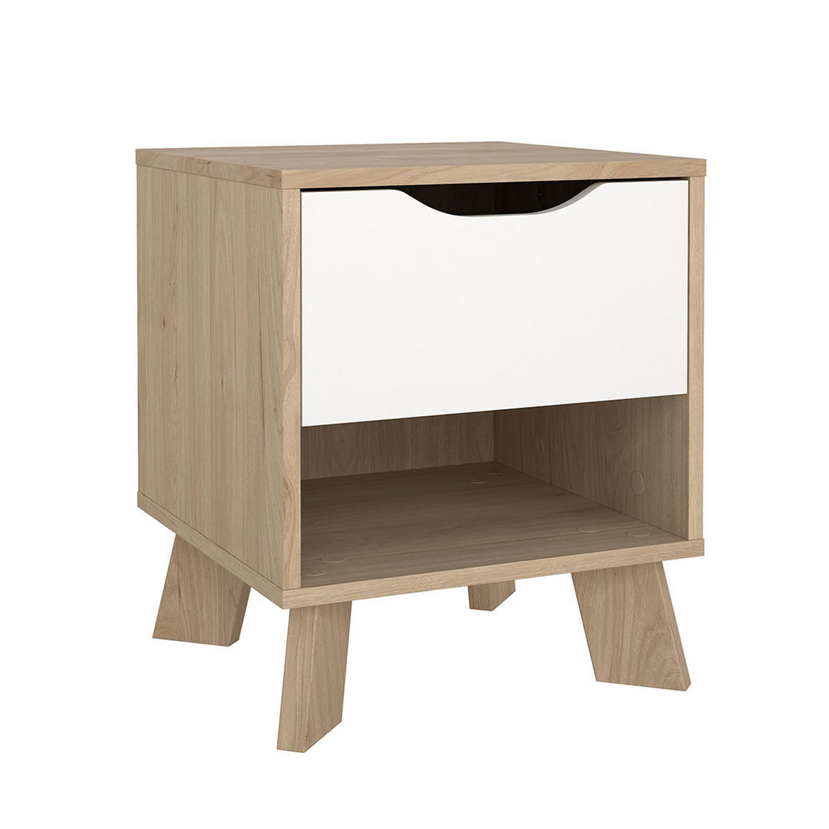 NACHTTISCH, Ikast, Eiche, Holzwerkstoff, 41 x 40 x 48 cm - Eichefarben, Holzwerkstoff (41/48/40cm) - ebuy24
