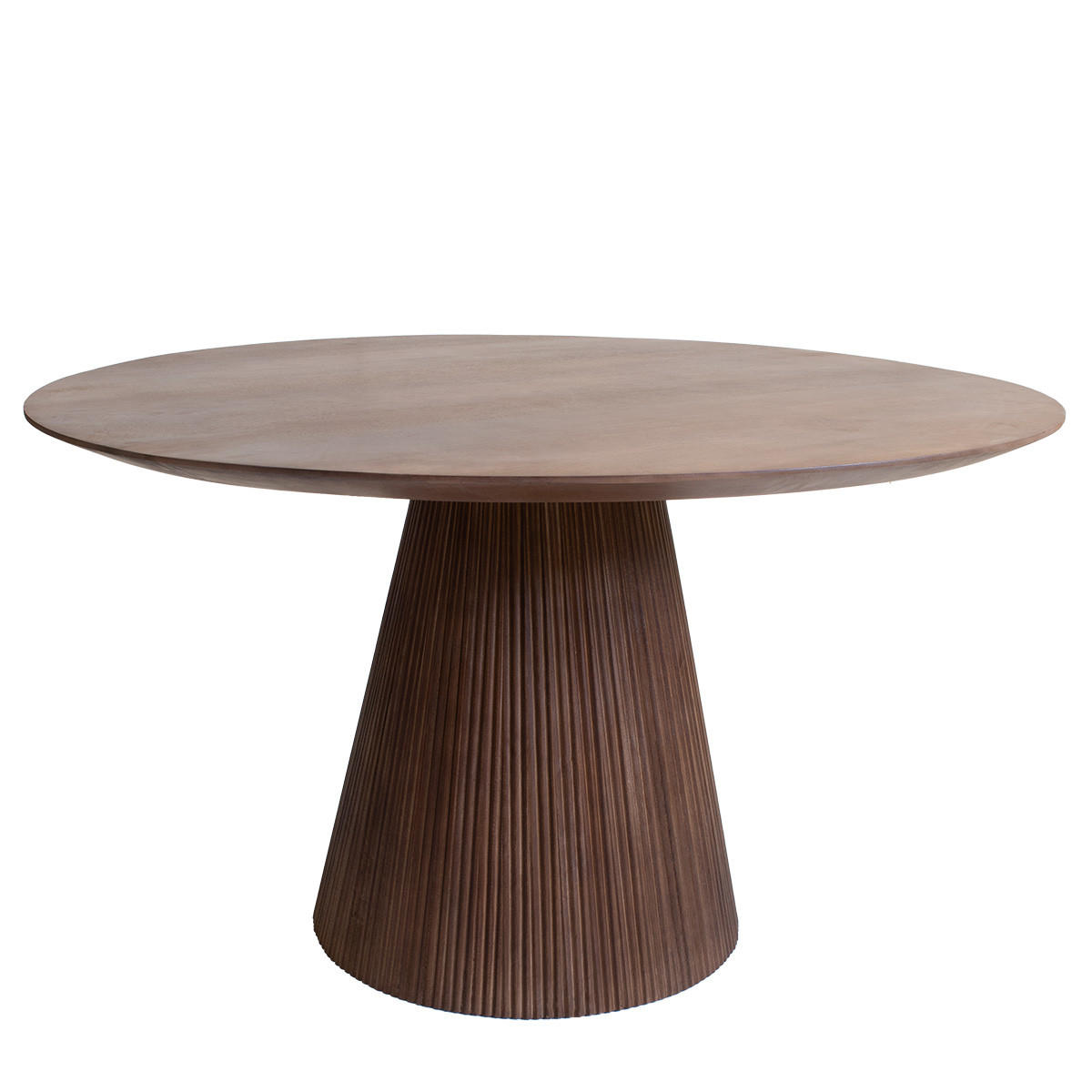 Giga Meubel Runder Dunkelbraun 130x76x130 cm