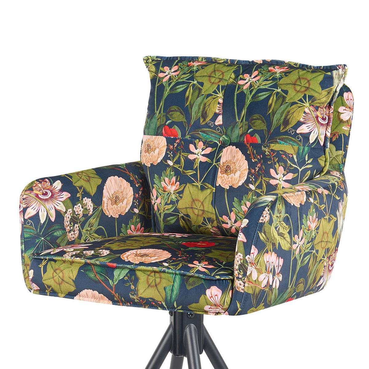 BARHOCKER Nila 2er-Set - Multicolor/Schwarz, Textil/Metall (55/102/58cm) - DUBI Möbel