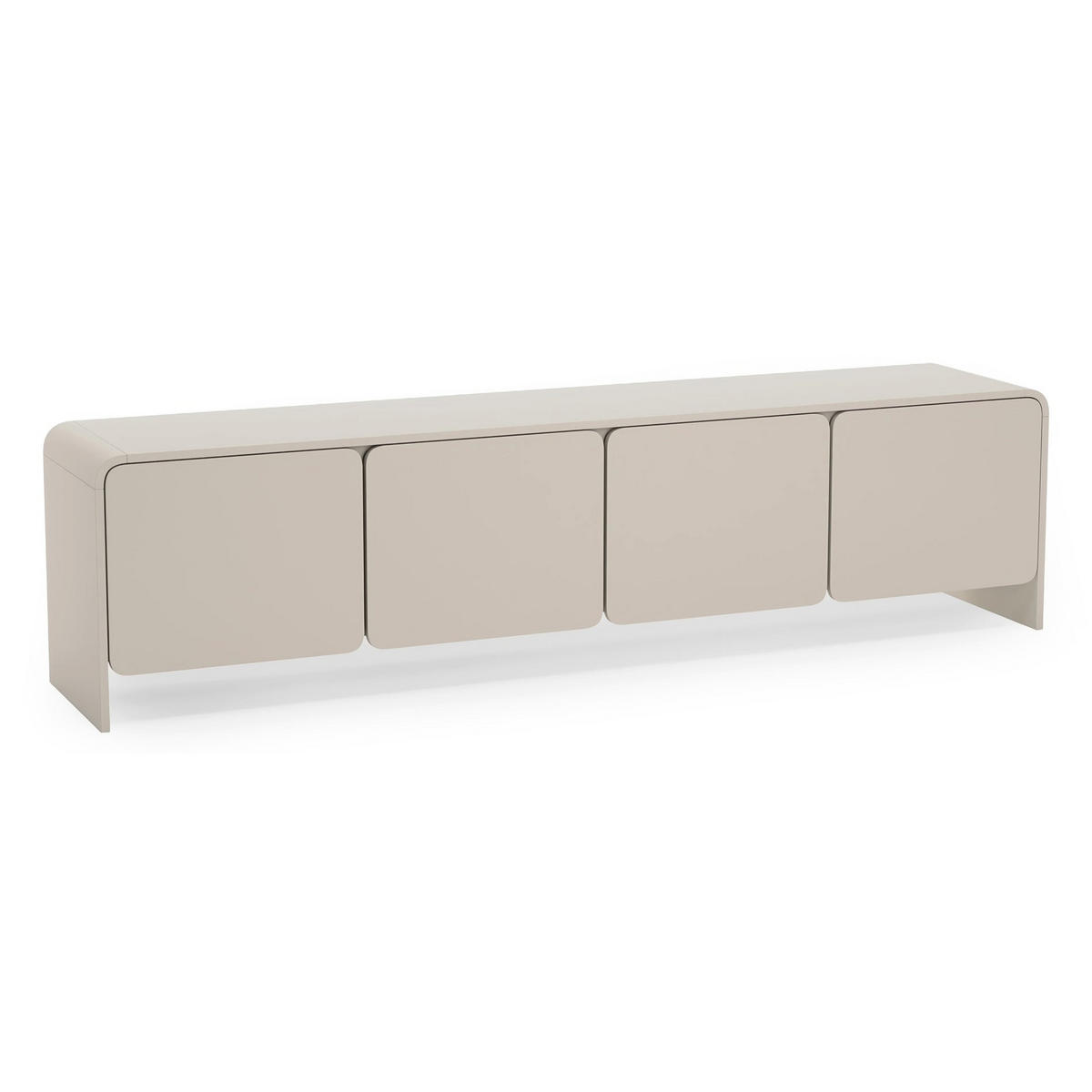 TV stolík so 4 dvierkami, Kašmír, 207cm - kašmírová, kov/kompozitné drevo (207/50.5/39cm) - Selsey