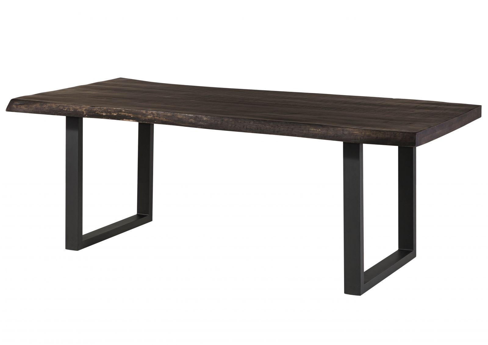 BAUMTISCH Mango 200x100x77 grau lackiert / U-Beine anthrazit matt FREEFORM 5 - Grau, Holzwerkstoff (100/200/77cm) - Massivmoebel24
