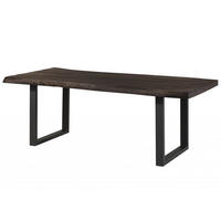 BAUMTISCH Mango 200x100x77 grau lackiert / U-Beine anthrazit matt FREEFORM 5 - Grau, Holzwerkstoff (100/200/77cm) - Massivmoebel24