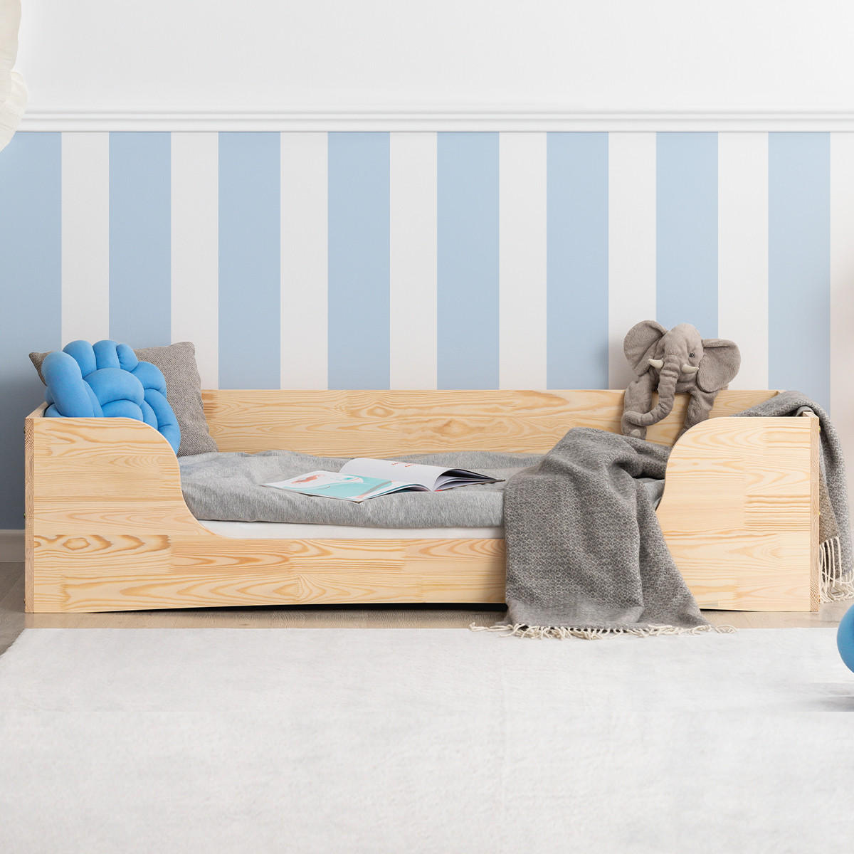 POSTEL 90/190 Irina Přírodní dřevo - hnědá, dřevo (90/190cm) - Petits-meubles