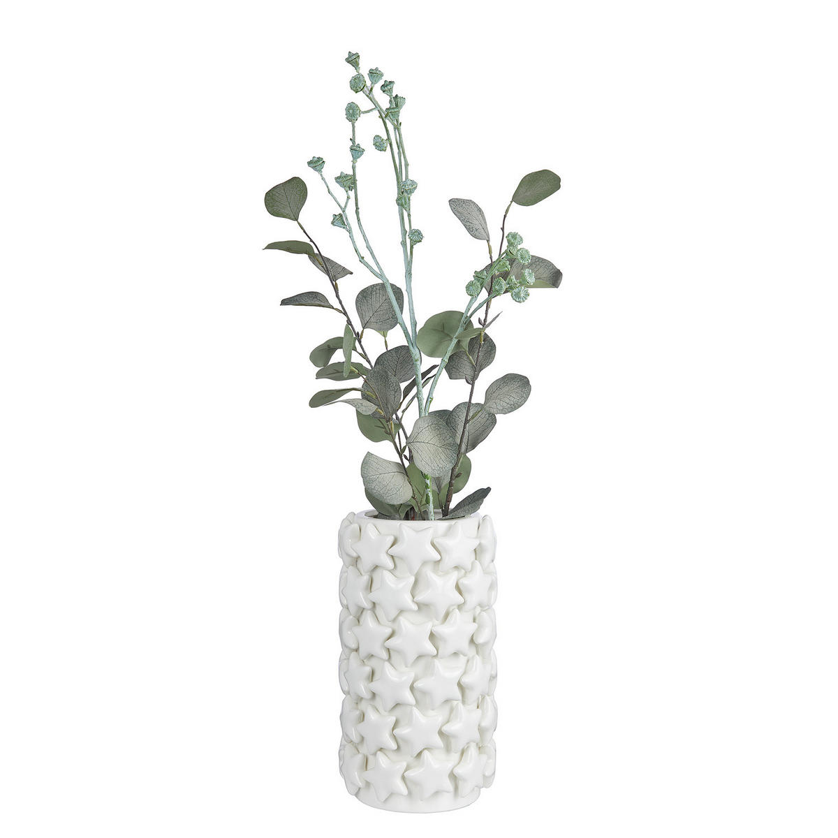 VASE Stars - Weiß, Keramik (31cm) - Butlers