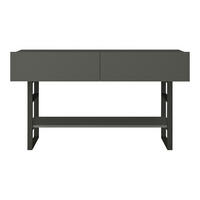 KONSOLENTISCH Lappeenranta - Anthrazit/Schwarz, Holzwerkstoff/Metall (43/139/76cm) - [en.casa]