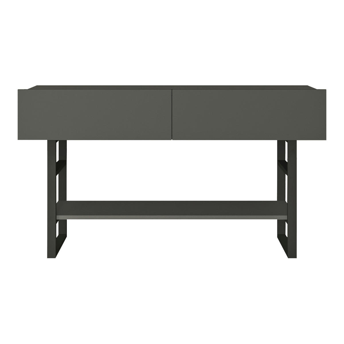 KONSOLENTISCH Lappeenranta - Anthrazit/Schwarz, Holzwerkstoff/Metall (43/139/76cm) - [en.casa]