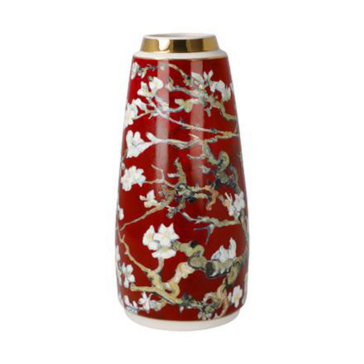 VASE Vincent van Gogh - Mandelbaum rot, Porzellan, H 18.5 cm - Multicolor, Keramik (18.5cm) - Goebel