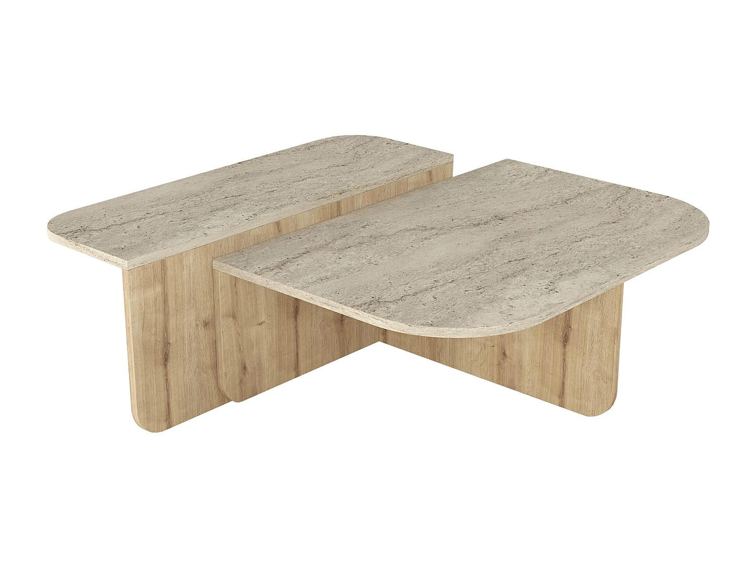 Vente-Unique Couchtisch Beige 90x33.2x89 cm