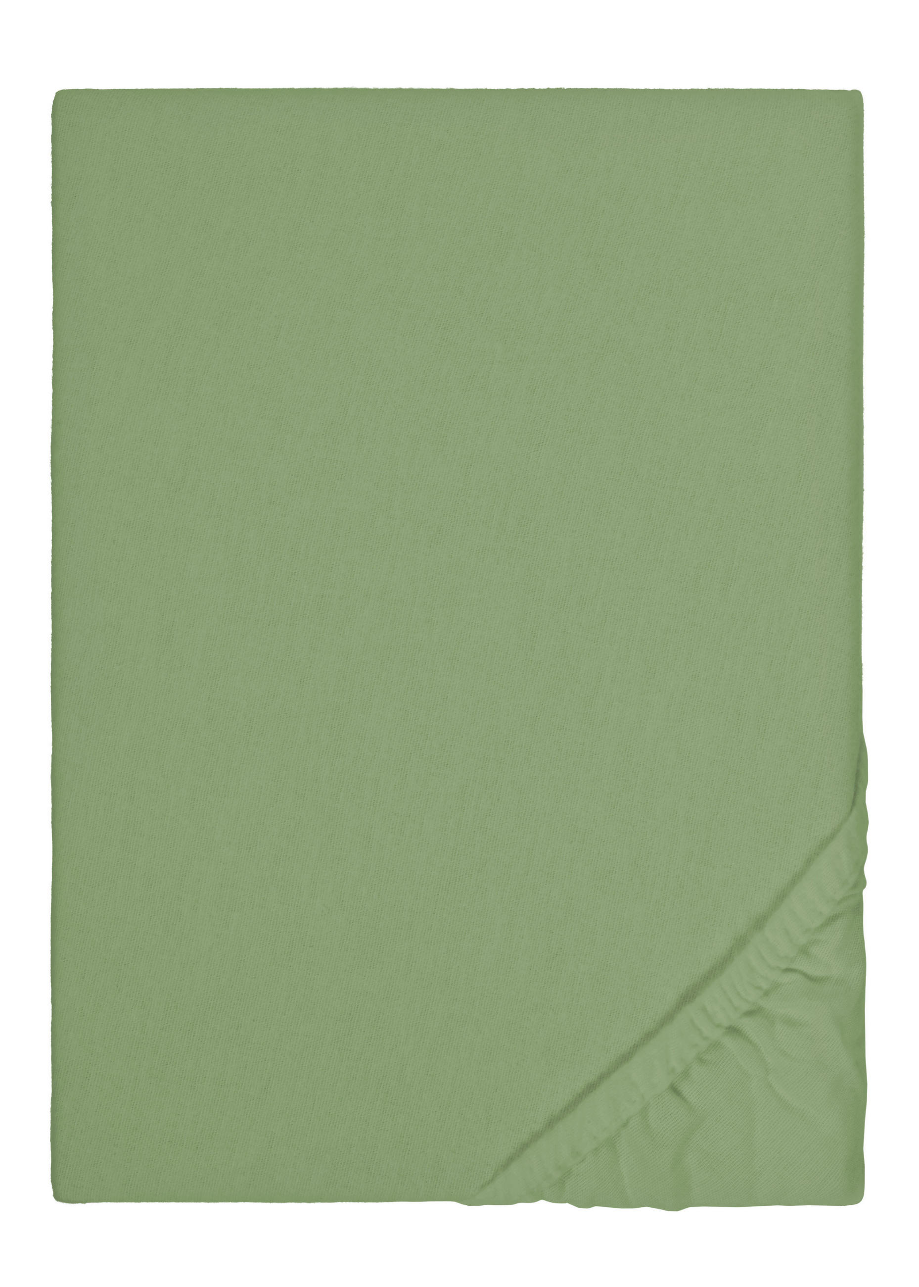 biberna Spannbetttuch Dunkelgrün 160x200 cm