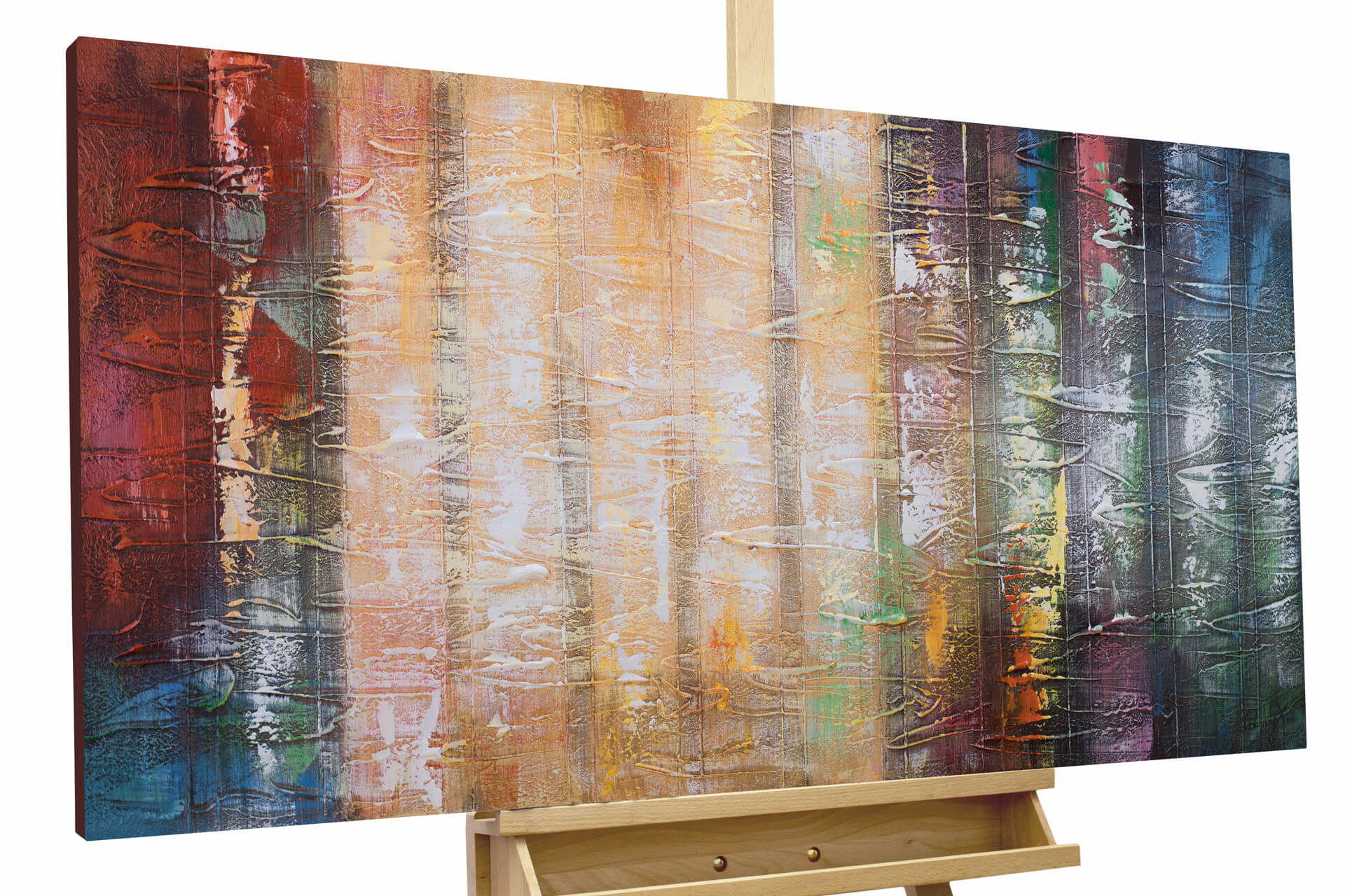 ÖLGEMÄLDE 120/60 cm - Multicolor, Holz/Textil (1.88/60cm) - KUNSTLOFT
