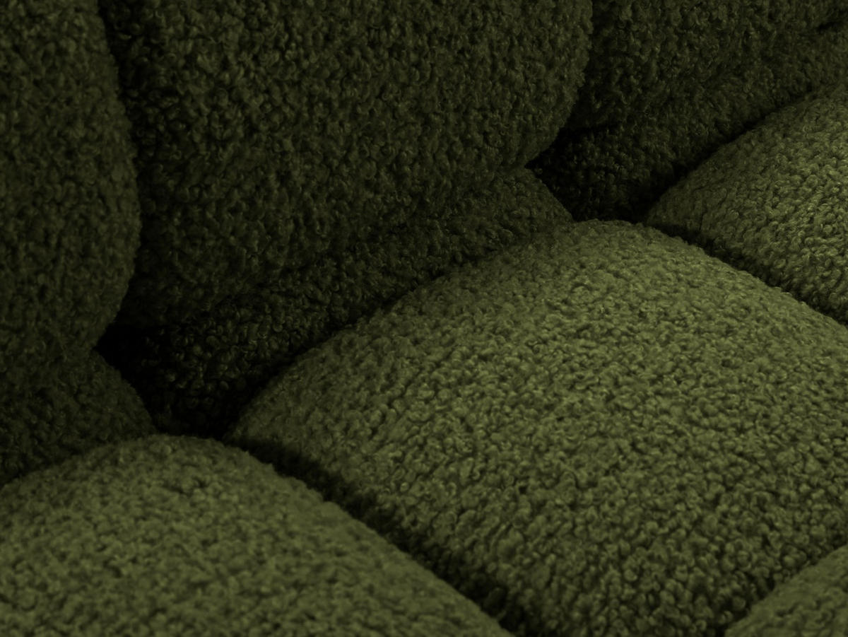 SOFA modular Bellis aus Boucle grün 3 Sitzplätze - Grün, Textil (94/70/282cm) - Micadoni