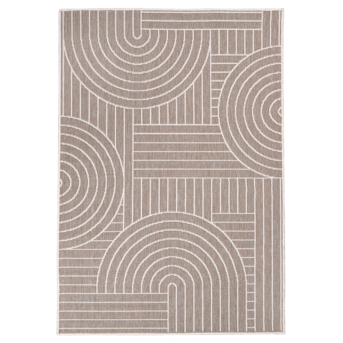 OUTDOOR-TEPPICH DuoRug 5842 Creme 160x230 cm - Beige, Textil (160/230cm) - carpet city