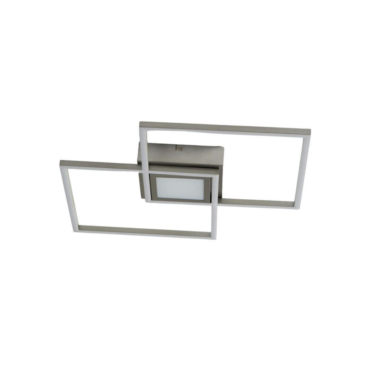 DECKENLEUCHTE Eliza, Silber/Chrom, 46cm, Dimmbar - Chromfarben, Metall (46/46/5.5cm) - KOSILUM