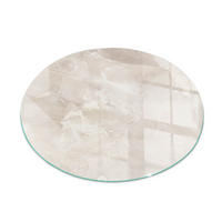 GLASPLATTE für Kamin Ø 50 cm Creme - Creme, Glas (50/50/0.4cm) - ArtPrintCave